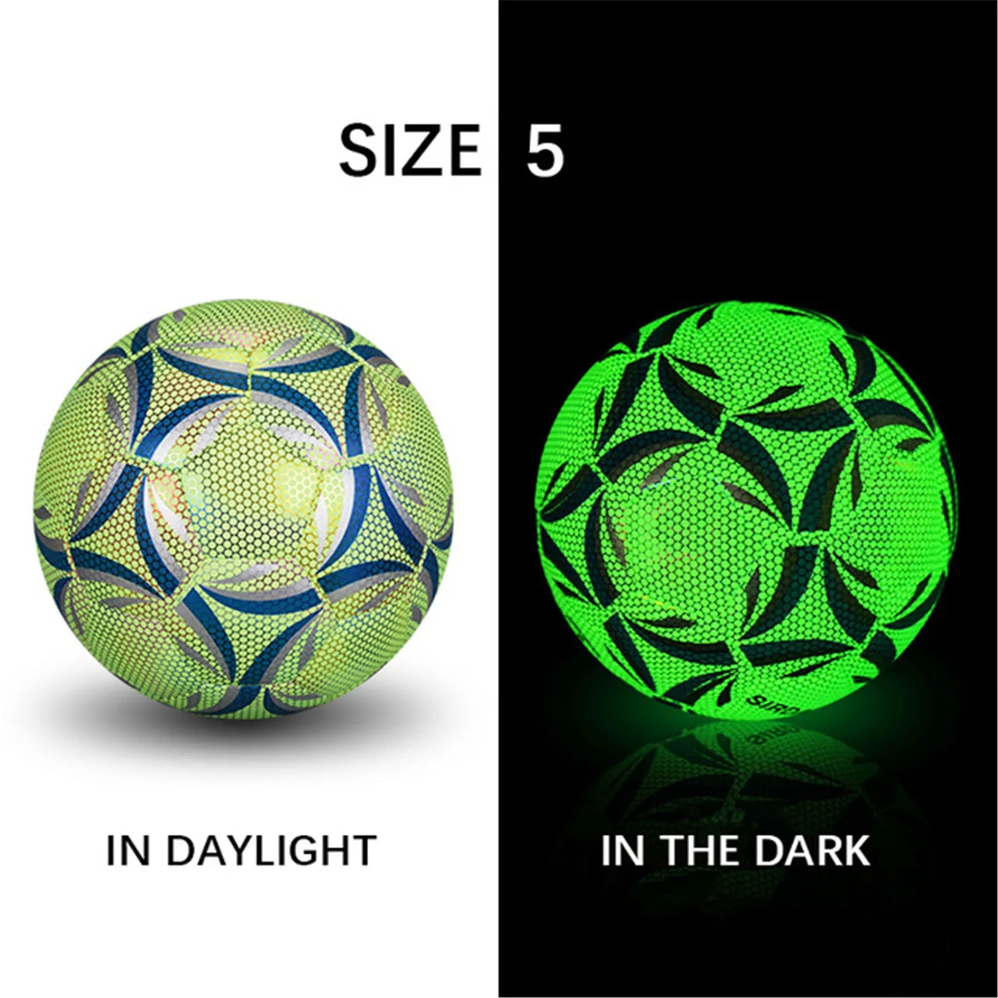 Reflective Football LED Training Soccer Luminous Fluorescent Reflective Cool Luminous No. 5 No. 4 Football For Child Adult