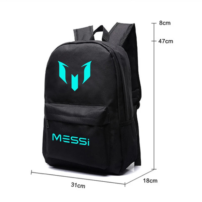 2021 Messi Backpack Footbal Bag men Boys Travel Gift Kids Bagpack Mochila Bolsas Escolar Backpack School Bags Printing Luminous