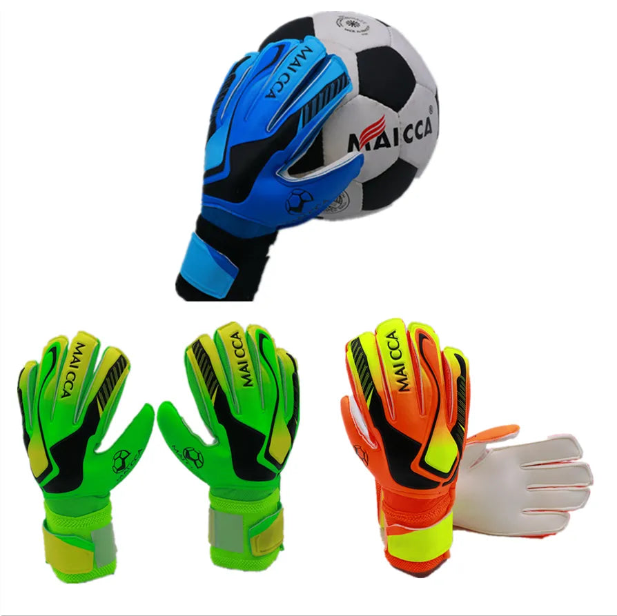 Imcnzz Wear-Resistant Latex Finger Gloves Football Goalkeeper Non-Slip Protective Gear Outdoor Sports Equipment Universal Style