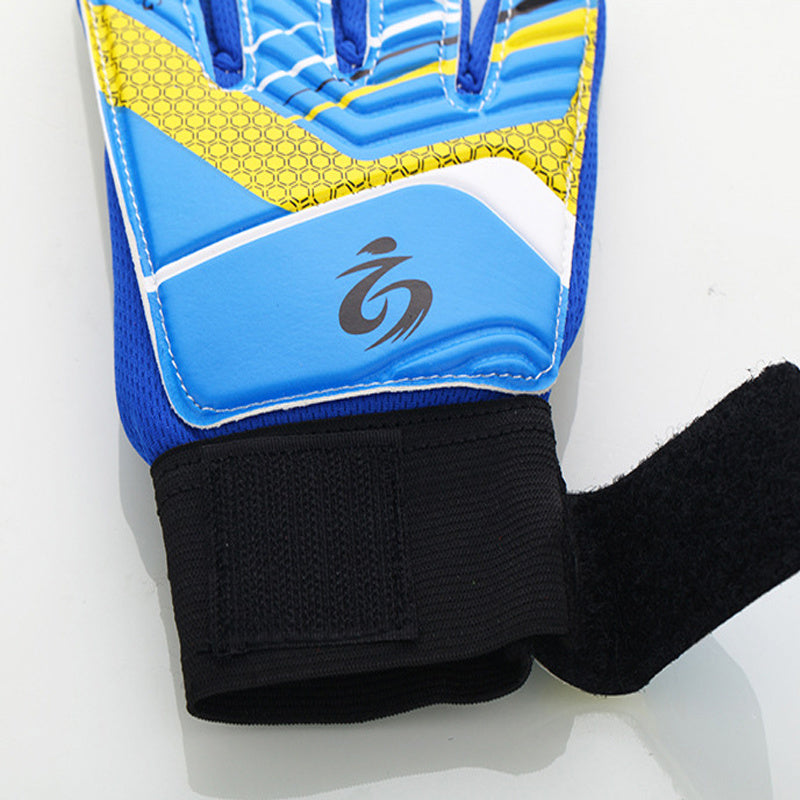 Kid's soccer goalkeeper gloves guantes de portero for children 5-16 years old soft goalkeeper gloves children riding scooters sp