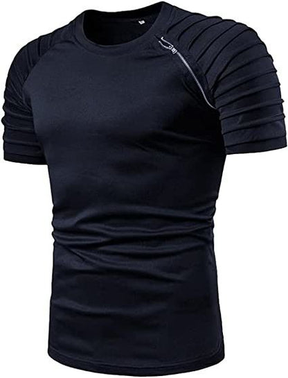 Men's Casual Shirt Short Sleeve Crewneck T Shirt Athletic Running Sport Gym Mens T Shirts