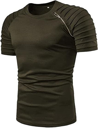 Men's Casual Shirt Short Sleeve Crewneck T Shirt Athletic Running Sport Gym Mens T Shirts