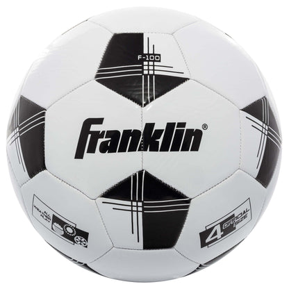 Youth Soccer Balls - F-100 Size 4 - 12 Pack - White/Black